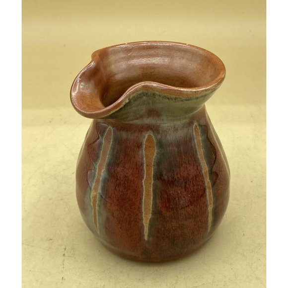 Stoneware Pottery Creamer Marked SP Ireland Brown Earth Tones 4” - Picture 3 of 13